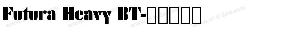 Futura Heavy BT字体转换